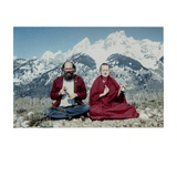 Allen Ginsberg and Lama Tsultrim Allione - signed photo