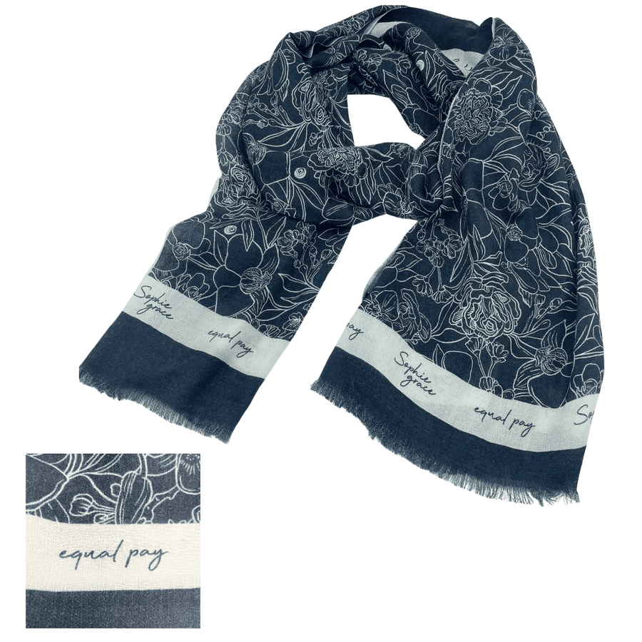 The Equal Pay Scarf: By SOPHIE GRACE X THE AWAKENED PROJECT in support of MOMENTUM