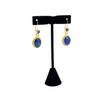 Lapis Lazuli, Amethyst & Gold Vermeil Earrings