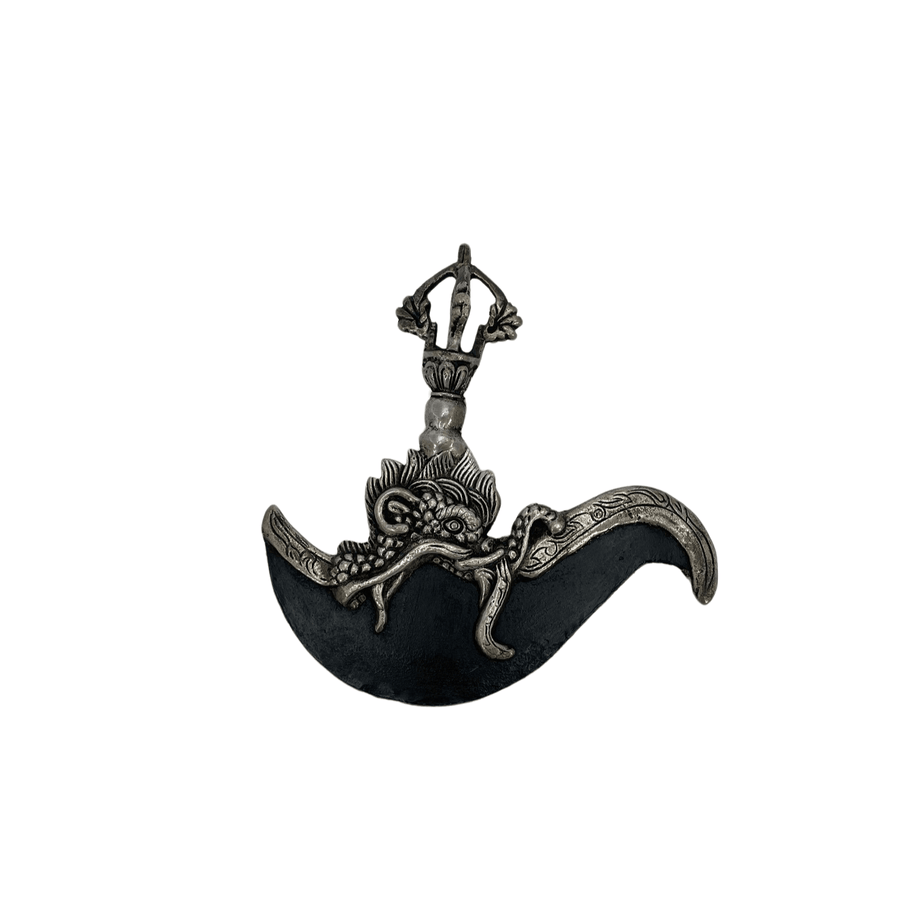 Silver Trigug with Vajra Handle