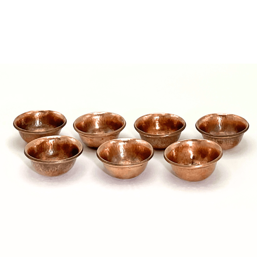 2nd Set of Travel-Sized Copper Offering Bowls